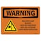Signmission OSHA WARNING Sign, Multiple Saw Blades Lock Out, 14in X 10in Aluminum, 10" W, 14" L, Landscape OS-WS-A-1014-L-12257 - alternate 1